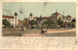 München - Karlsplatz - Litho - Muenchen