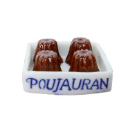 Feve Publicitaire Grand Patissier Boulangerie JL Poujauran Les Canelés 1998 - Otros & Sin Clasificación