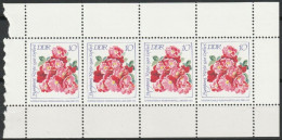 DDR 1972 Mi-Nr. H-Blatt 14 Mit 4x 1778 Rosen ( C 39) - Zusammendrucke