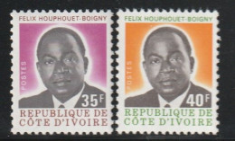 COTE D'IVOIRE - N°433A/B ** (1977) Félix Houphouët-Boigny - Ivory Coast (1960-...)