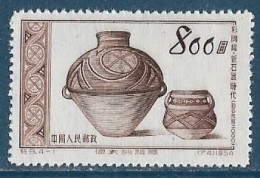 Chine  China** -1954 - Glorieuse Mère-patrie (poterie)  Y&T N° 1019 émis Neuf Sans Gomme Avec N° De Série Et Parution - Ongebruikt