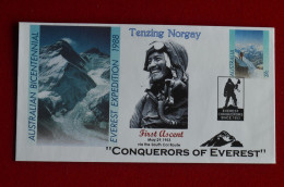 1988 Australia Bicentennial Special Conquerors Of Everest Stationery Tenzing Norgay Mountaineering Escalade Alpinisme - Escalade