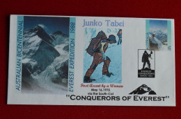 "1988 Australia Bicentennial Special Conquerors Of Everest Stationery Junko Tabei Mountaineering Escalade Alpinisme - Escalade