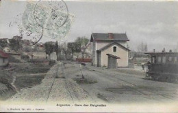 Argenton Gare Des Beignettes Carte En Très Bonne état - Autres & Non Classés