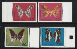 COTE D'IVOIRE - N°440A/D ** (1977) Papillons - Ivory Coast (1960-...)
