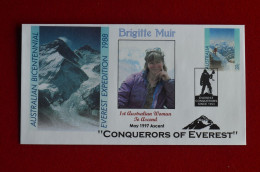 "1988 Australia Bicentennial Special Conquerors Of Everest Stationery Brigitte Muir Mountaineering Escalade Alpinisme - Escalade