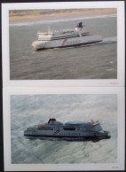 2 CPM SEAFRANCE Rodin - Molière Calais Douvre Ferry Ferrie - Ferries