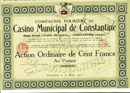 CASINO MUNICIPAL De CONSTANTINE (Algérie) - Tourisme