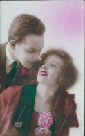 Cc674 Cartolina Fotografica Coloraise Tematica Innamorati Couple Coppia - Paare