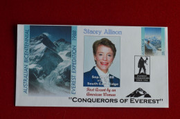 1988 Australia Bicentennial Special Conquerors Of Everest Stationery Stacey Allison Mountaineering Escalade Alpinisme - Bergsteigen