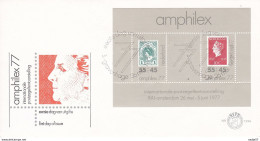 NEDERLAND E159a FDC 1977 - Blok Ampilex '77 - FDC