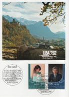 Liechtenstein 1980 Maximum Card, Prince Hans Adam & Princess Marie Aglae, "LIBA 82", Prinz Prinzessin - Cartoline Maximum