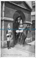 R161038 Horse Guards Sentries. Whitehall London. Valentine. Silveresque - Other & Unclassified