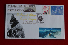 2004 Hong Kong Stamp Expo Special Cover Everest Hillary Tenzing Mountaineering Escalade Alpinisme - Klimmen