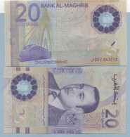 Billet De 20 Dirhams 20 Ans Du Règne Du Roi Mohamed VI     20 043712 - Marokko