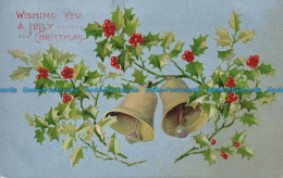 R160200 Greetings. Wishing You A Jolly Christmas. Bells. W. And K. London - Sonstige & Ohne Zuordnung
