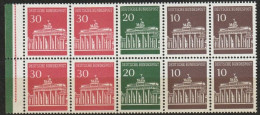 Bund 1967  H-Blatt 17 ** Postfrisch  Brandenburger Tor ( C 216) - Zusammendrucke