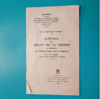 Libretto Supplica Alla Regina Del SS. Rosario. - Religion & Esotérisme