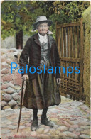 229698 SPAIN ESPAÑA MALLORCA COSTUMES OLD MAN BREAK CIRCULATED TO BARCELONA POSTAL POSTCARD - Other & Unclassified