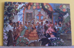 (ART4) ENRIQUE ESTELA ANTON - N° 3 CRUZ DE MAYO - CROSS OF MAY FEASTS- NON VIAGGIATA - Malerei & Gemälde