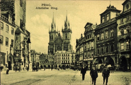 CPA Praha Prag, Staromestske Namesti, Altstädter Ring, Platz, Kirche, Geschäfte - Tchéquie