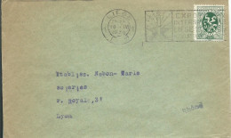 BELGIQUE LETTRE 35c LIEGE POUR LYON ( RHONE ) DE 1930 LETTRE COVER - 1929-1937 Lion Héraldique