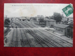 F23 - 33 - Saint Mariens - Saint Yzan - Perspective Des Voies Ferrées Et De La Gare - 1912 - Autres & Non Classés