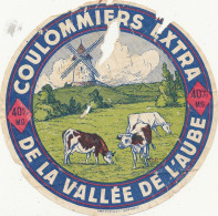 J C O 992  ETIQUETTE DE FROMAGE  COULOMMIERS   DE LA VALLEE DE L'AUBE - Käse