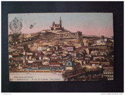 FRANCE FRANCIA CARTES POSTALES 1923 MARSEILLE STAMPS VARIETY !!! $$$$ ERROR !!! - Notre-Dame De La Garde, Ascenseur