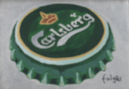 J6-109 Litografía Cerveza Carlsberg Denmark. The Jaded Collection. - Advertising