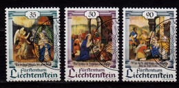Liechtenstein Mi.1005-07 Used Weihnachten Christmas 1990    (c136 - Andere & Zonder Classificatie