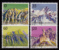 Liechtenstein Mi.1000-03 Used Berge Mountains 1990  (c133 - Other & Unclassified