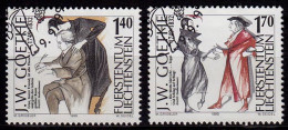 Liechtenstein Mi.1215-16 Used 250.Geburtstag Goethe 1999    (c137 - Autres & Non Classés