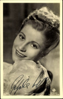 CPA Schauspielerin Gisela Uhlen, Portrait, Autogramm - Actors