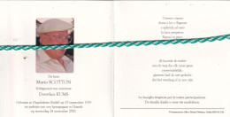 Mario Scotton-Kums, Ospedaletto (I) 1919, Hasselt 2010. Foto - Obituary Notices