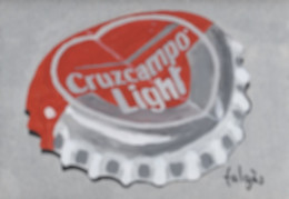 J6-117 Litografía Cerveza Cruzcampo Light Spain. The Jaded Collection. - Publicité