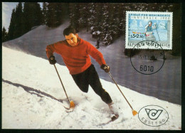 Mk Austria Maximum Card 1988 MiNr 1910 | Fourth World Winter Games For The Disabled, Innsbruck #max-0140 - Maximumkaarten