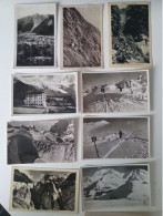 LOT DE 10 CARTES POSTALES ANCIENNES Chamonix, St Gervais, Megève - Chamonix-Mont-Blanc