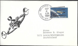 US Space Cover 1964. Satellite. Rocket City Orlando - USA