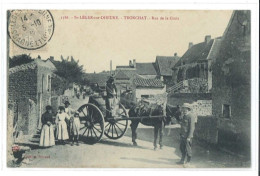 CPA  Tronchat Rue De La Croix- Saint Leger Sur Dheune(71) - Other & Unclassified