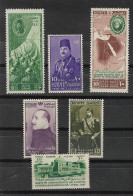 Egypte - Egypt 6 Stamps 1944- 49 MLH* - Nuevos