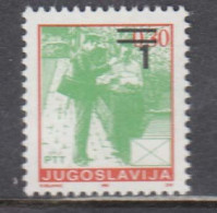 Yugoslavia 1990 - Regular Stamp: Postal Service, Mi-Nr. 2433C, Stamp Wit Overprint, MNH** - Nuovi