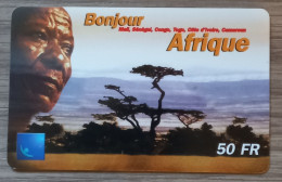 Télécarte Bonjour  Afrique 50FR - Andere & Zonder Classificatie