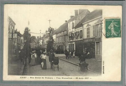 CPA (28) ANET - Aspect De La Rue Diane De Poitiers Pavoisée Pour La Fête Mutualiste De 1907 - Anet