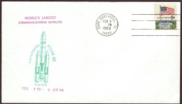 US Space Cover 1969. Satellite "Tacsat 1" Launch - Estados Unidos
