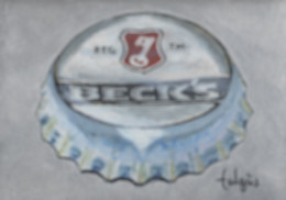 J6-124 Litografía Cerveza Becks Germany. The Jaded Collection. - Advertising