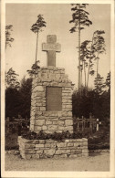 CPA Mitau Lettland, Partie Am Ehrenfriedhof, Blick Auf Kriegerdenkmal - Lettland