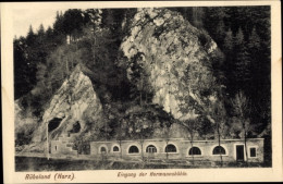 CPA Rübeland Oberharz Am Brocken, Eingang Zur Hermannshöhle - Altri & Non Classificati