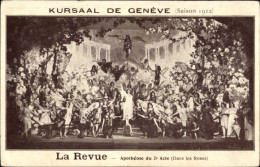 CPA Genève Genf Stadt, Kursaal, Saison 1912, La Revue, Apotheose Des 2. Aktes - Actors