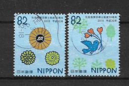 Japan 2018 50 Y. Social System Y.T. 9103/9104 (0) - Used Stamps